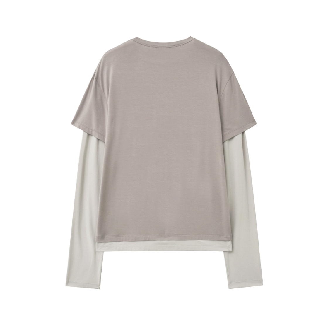 인사일런스우먼 채이싱 더블 레이어 탑 애쉬 베이지(INSILENCE WOMEN Chasing Double-Layer Top ASH BEIGE) - 2