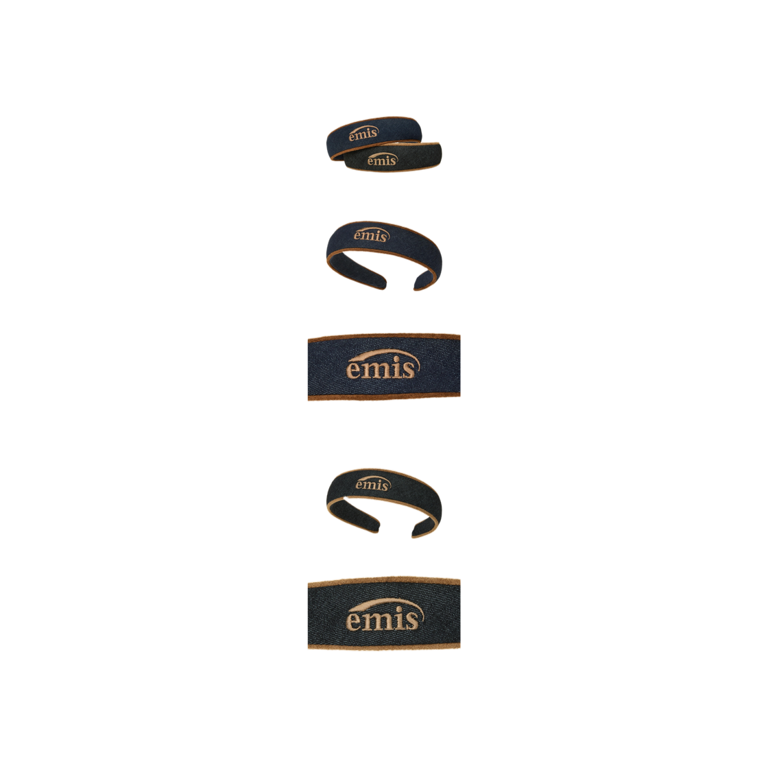 - Emis Denim Hair Band Black