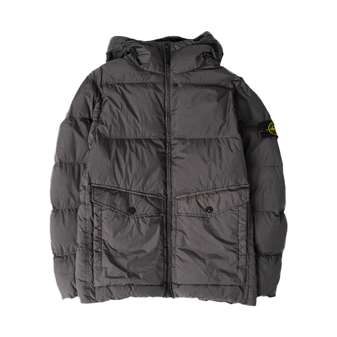 K2S15 4100011 S0A23 V0062 [20% 쿠폰] Stone Island Crinkle Reps Hooded Puffer Grey - 25FW