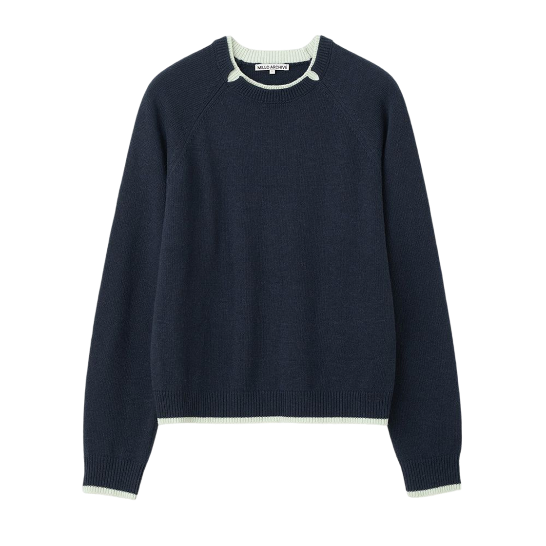ML933NAV milloarchive Combi Layered Knit Navy