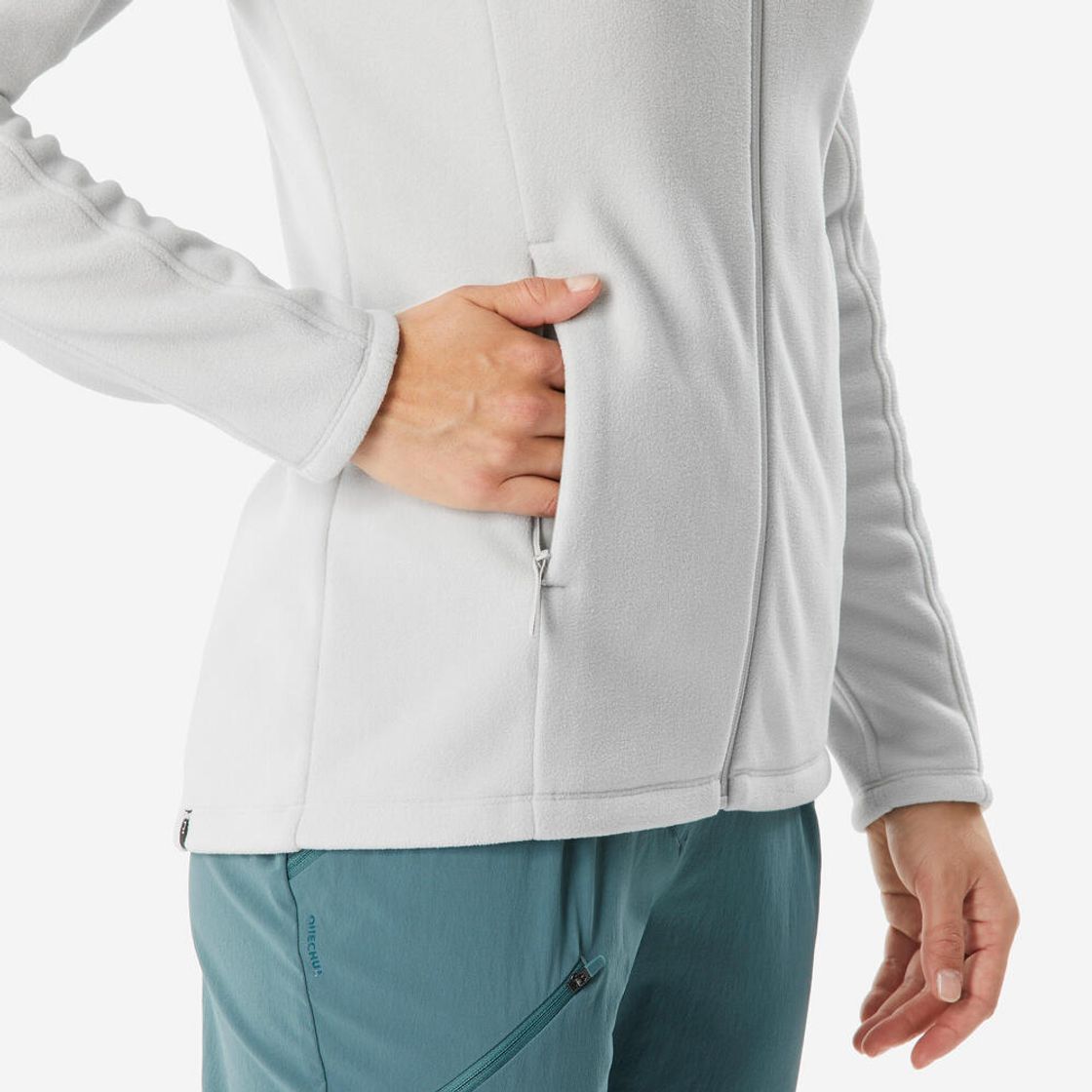 데카트론 여성 하이킹 플리스 자켓 MH500 그레이(Decathlon Women's Hiking Fleece Jacket MH500 Grey) - 6
