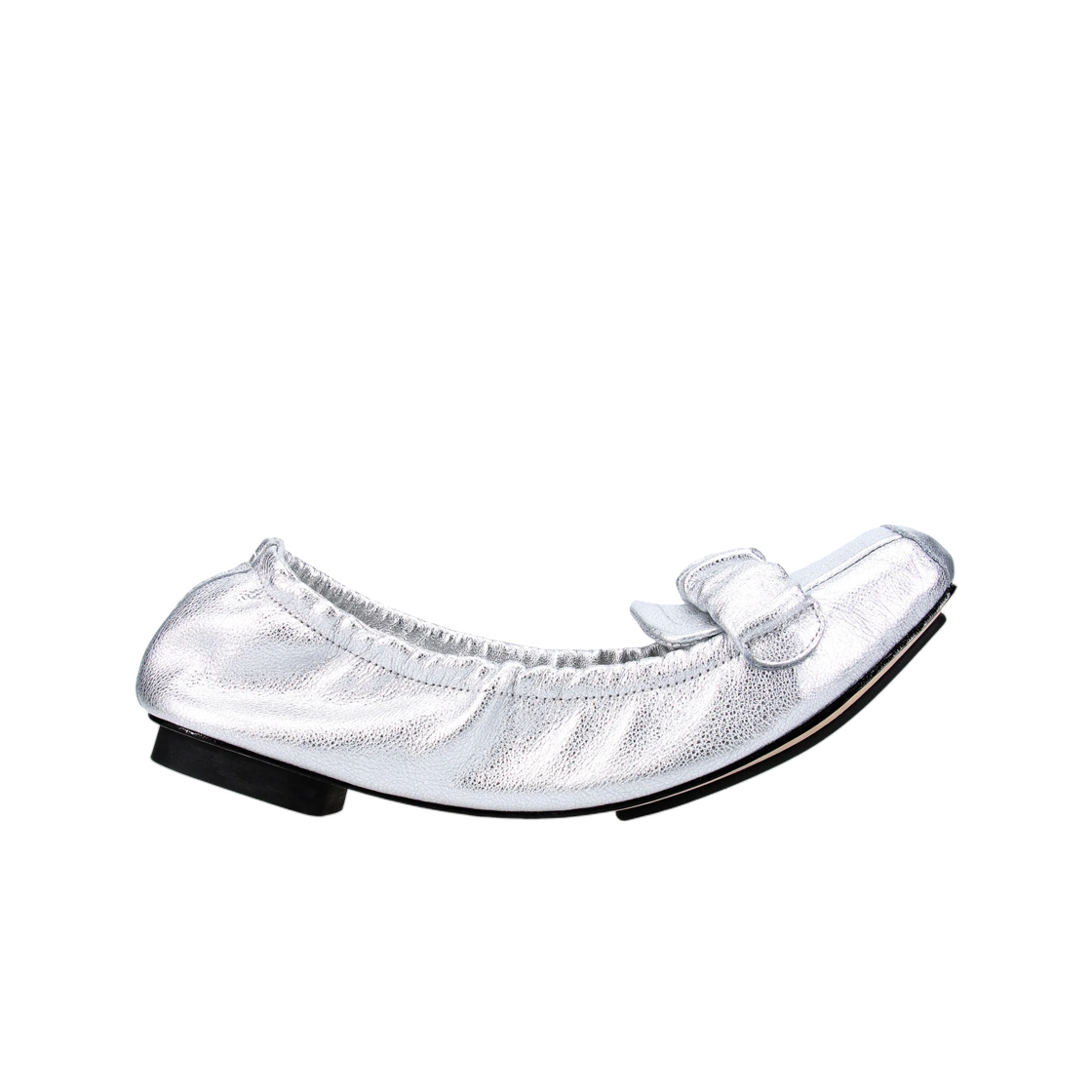 V4291VEMD-020 (W) Repetto x Yohji Yamamoto Ballet Loafers Silver