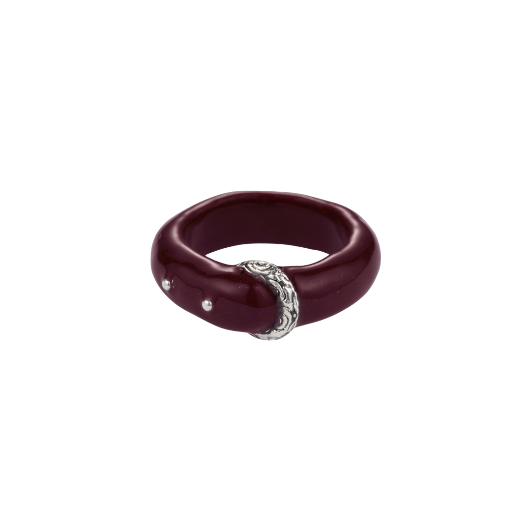 26FWJRGBOHWNFF Nff Boho Belt Ring Wine