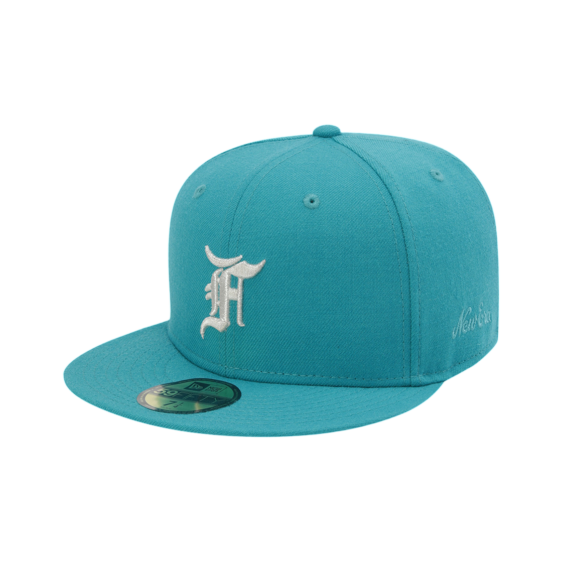 60969164 New Era x Fear of God MLB 26 Miami Marlins Fitted Cap Teal