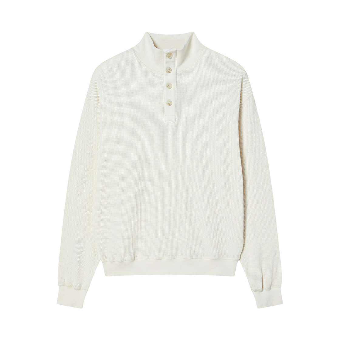 NV26FARL05IV N ARCHIVE Pigment-Washed Half-Neck Tee Ivory