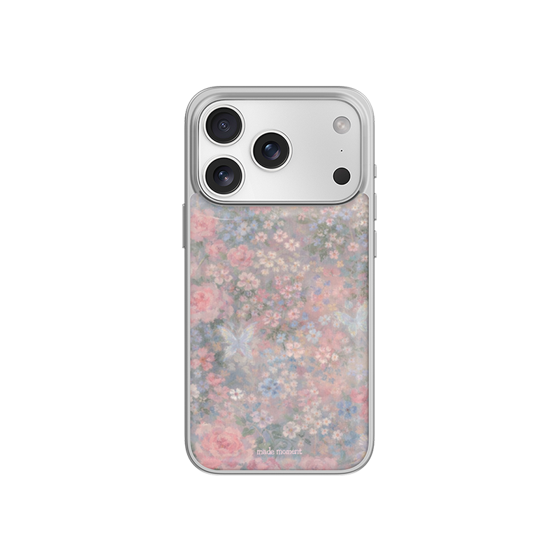 114120 Mademoment romantic garden Design Silver Epoxy Bumper Case
