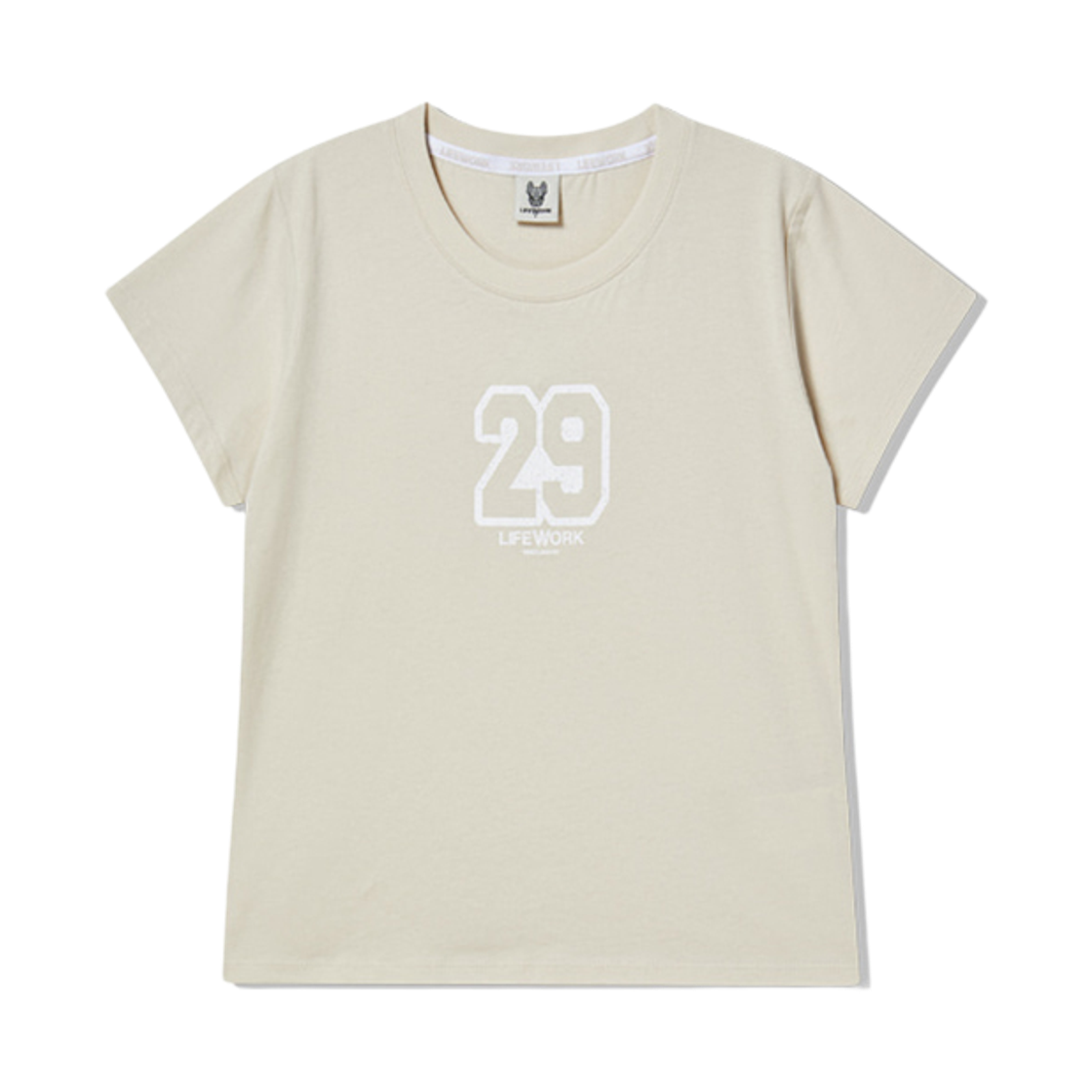 LW252TS807 Lifework Vintage Number Slim Fit Short Sleeve T-shirt_LW252TS807
