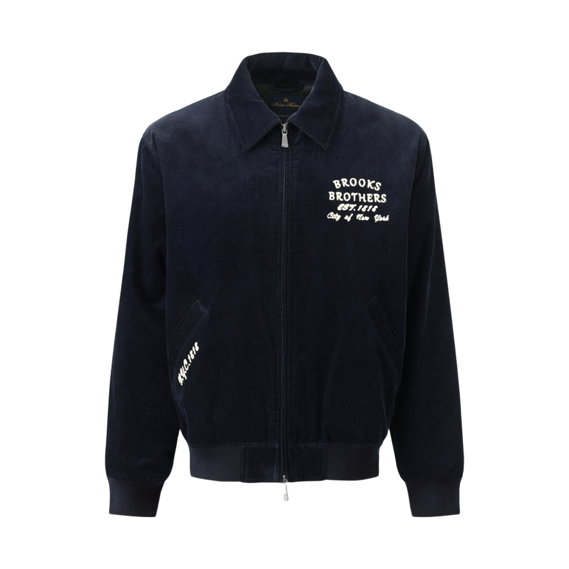 BBOPMBG305-ZNA BrooksBrothers Corduroy Varsity Jacket Navy