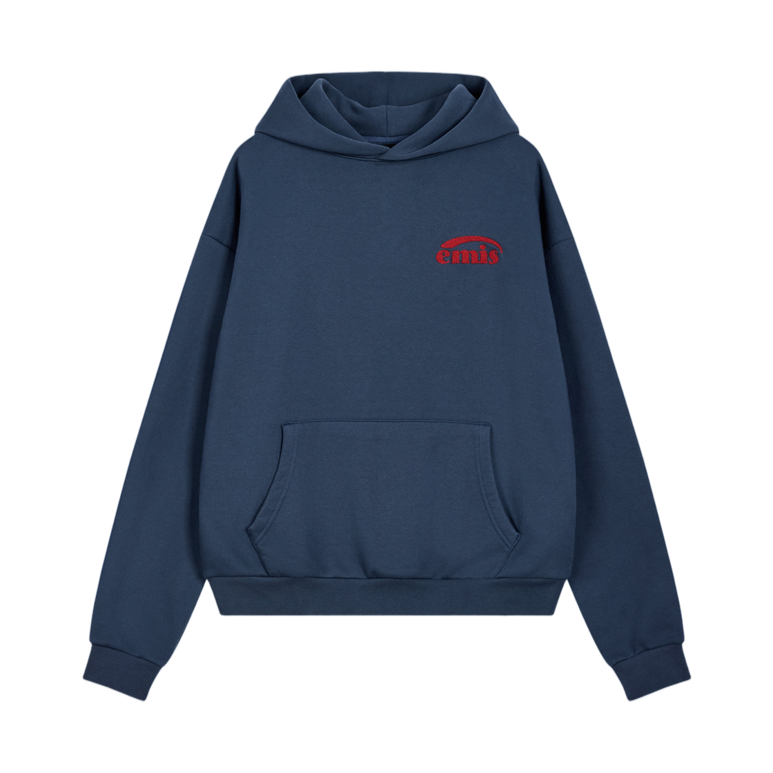 - Emis Boucle Logo Hoodie Navy
