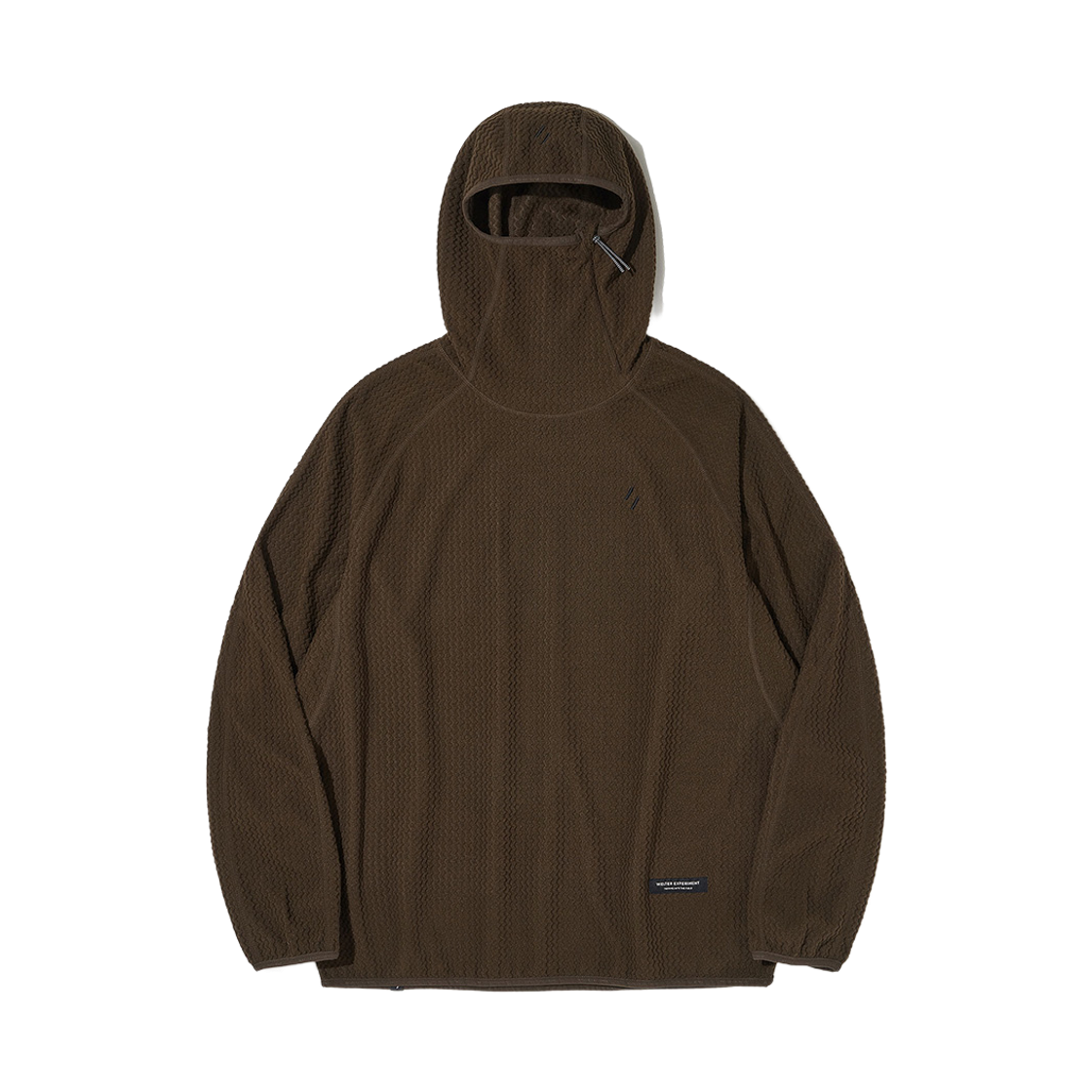 WBFWTH010DW WELTER EXPERIMENT Calora Fleece Hooded Pullover Dark Brown