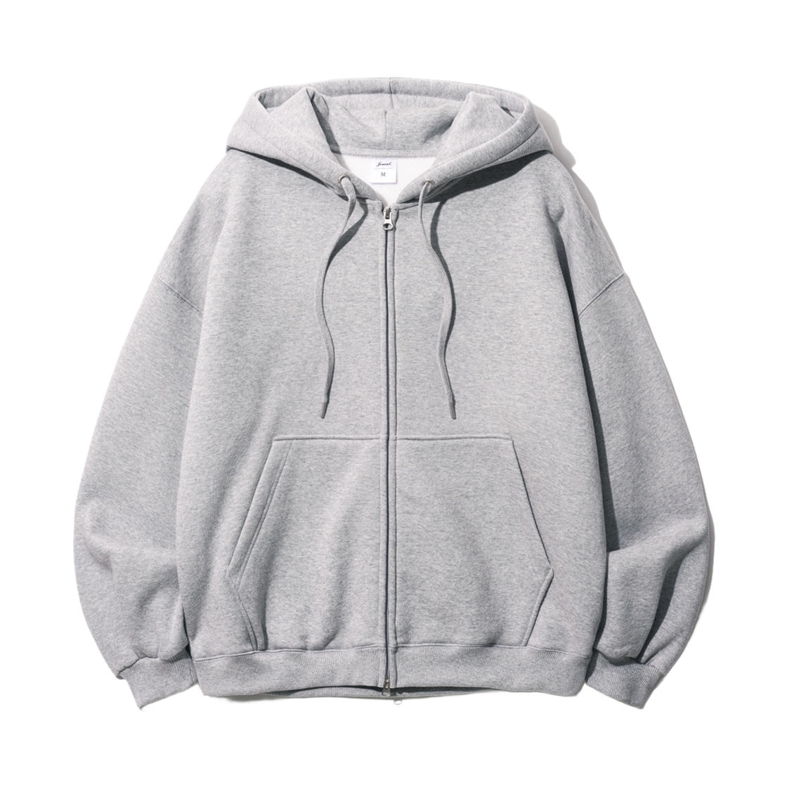 KJHD2407_gray_29 JEMUT File Overfit Twoway Hood Zipup Gray KJHD2407
