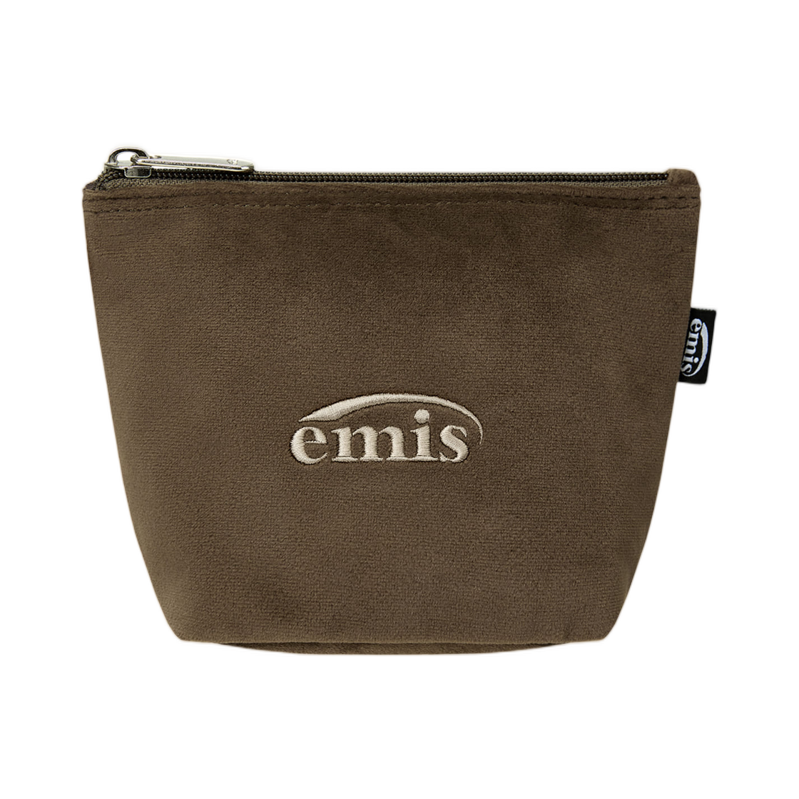 - Emis Velvet Mini Pouch Brown