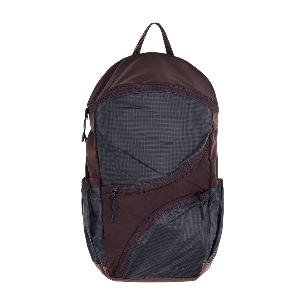326BG707BR ACOC Round Feather Backpack(S) Brown
