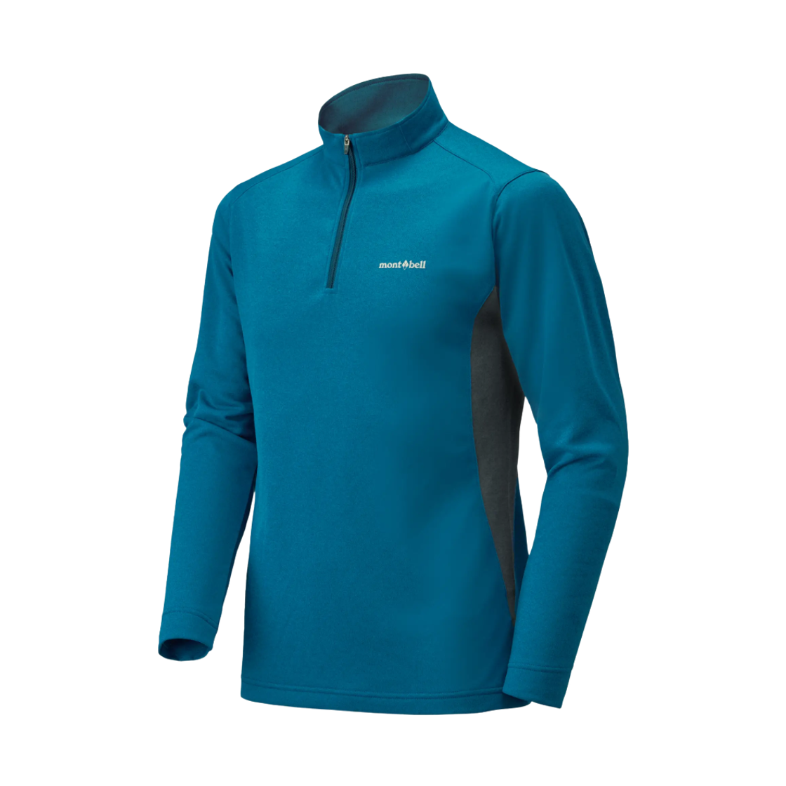 1104940 Montbell Wickron Zeo Long Sleeve Zip Shirt Blue
