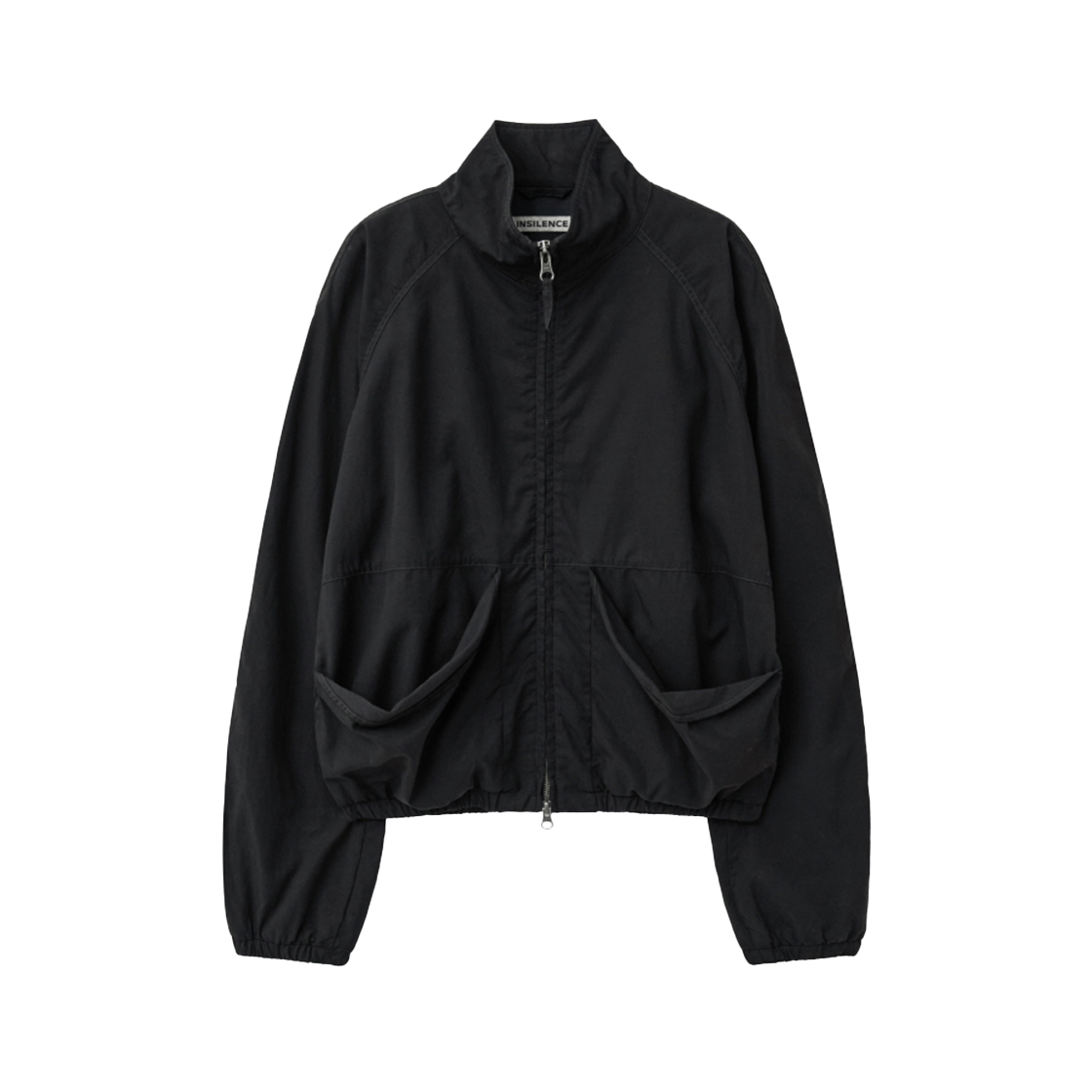 IW2F4JP33CH INSILENCE WOMEN Garment-Dyed Drape Jumper CHARCOAL