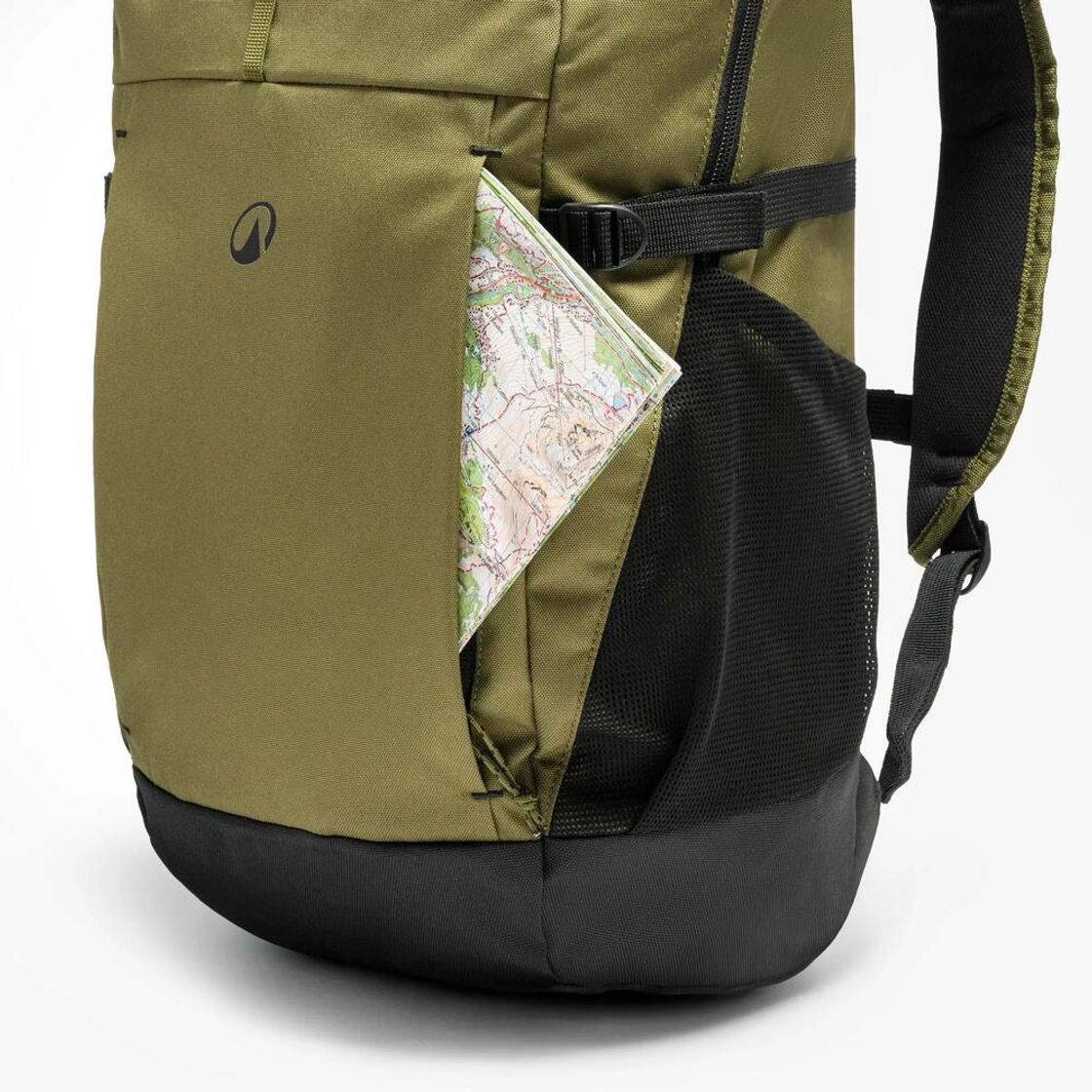 데카트론 하이킹 백팩 27L 아르페나즈 100 골든 올리브 그린(Decathlon Hiking Backpack 27L Arpenaz 100 Golden Olive Green) - 6