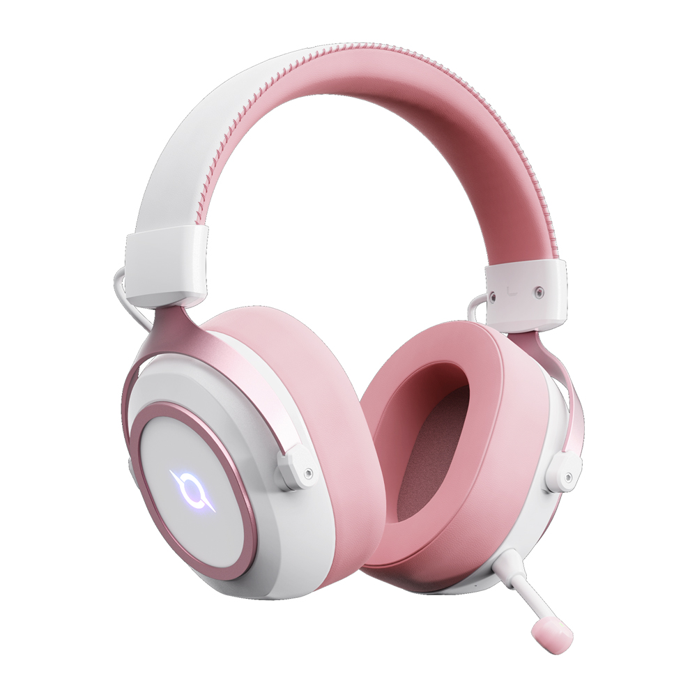 COX CX-5 무선 2.4G 일체형 LED 게이밍 헤드셋 핑크(COX CX-5 2.4G Wireless All-in-One LED Gaming Headphone with Built-in Mic (Pink)) - 3