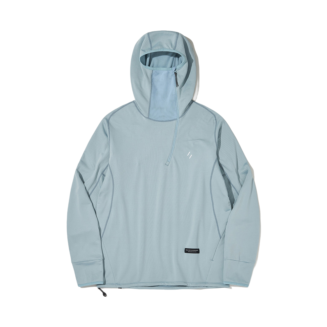 WBFWTH001SB WELTER EXPERIMENT Thermosquare Fleece Trail Hoodie Sky Blue