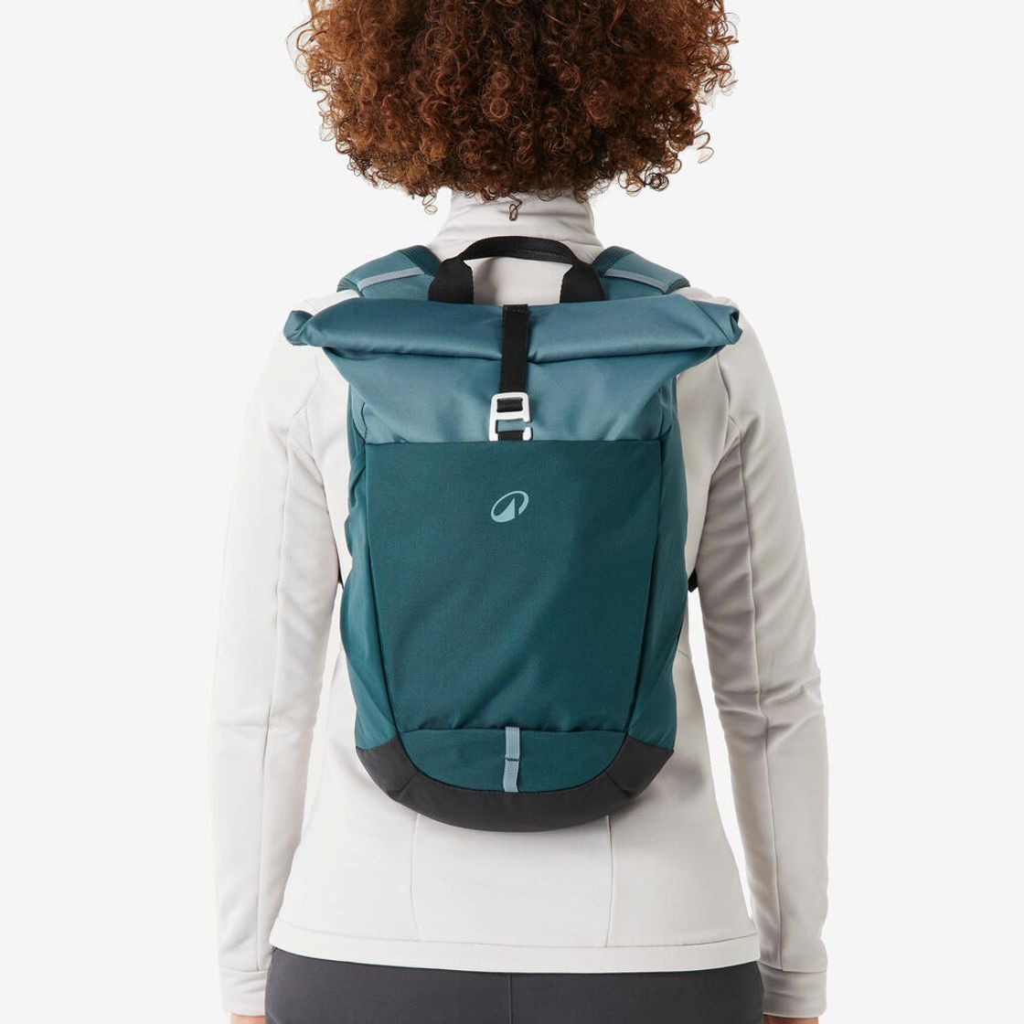 데카트론 등산 롤탑 백팩 16L+4L 이스케이프 NH500 어비스 그린(Decathlon Hiking Roll-Top Backpack 16L+4L Escape NH500 Abyss Green) - 2