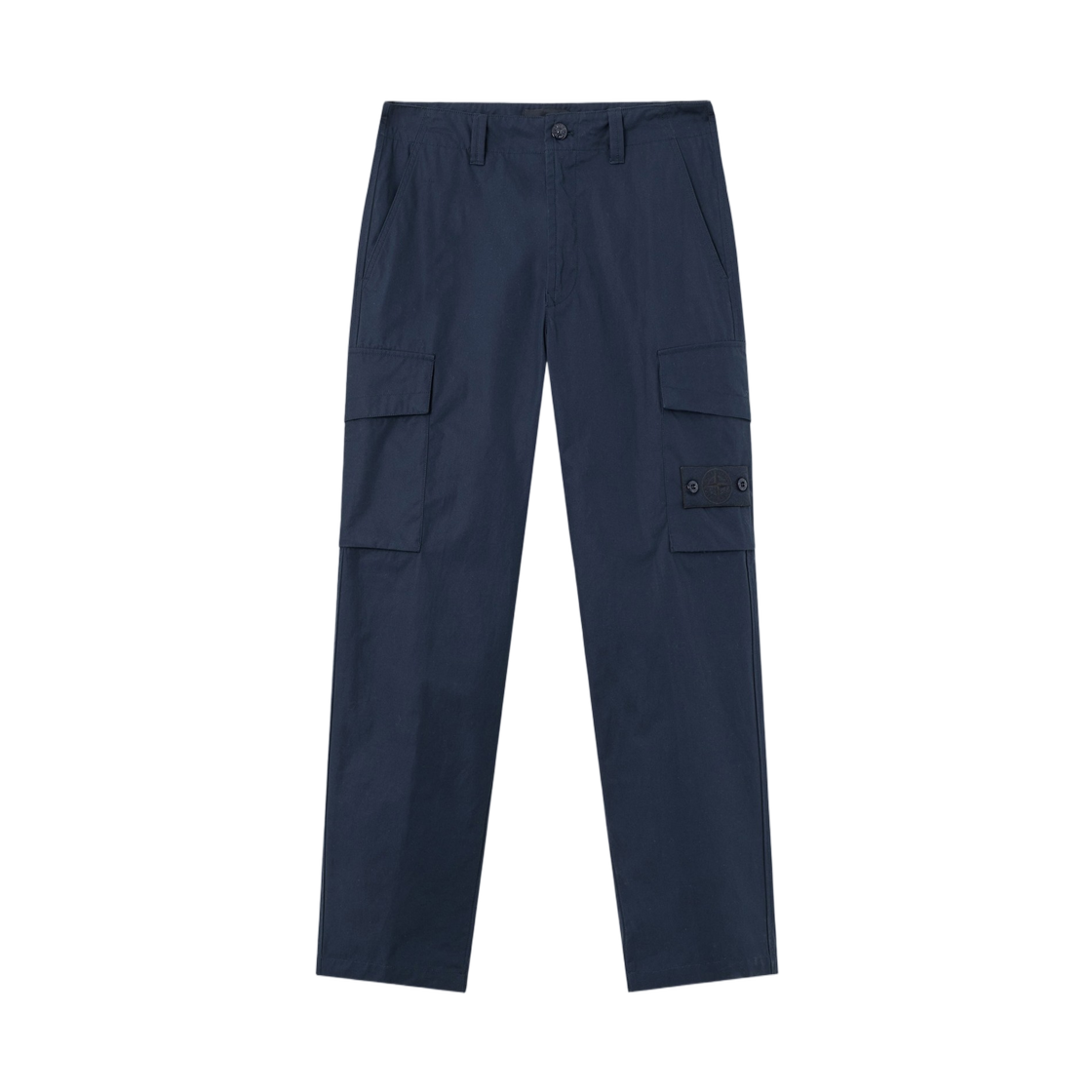 L2S1531000-21S0F01-V0020 Stone Island 3100021 All-Weather Cotton Canvas_S.I. Ghost Regular-Fit Cargo Trousers Navy Blue - 26FW