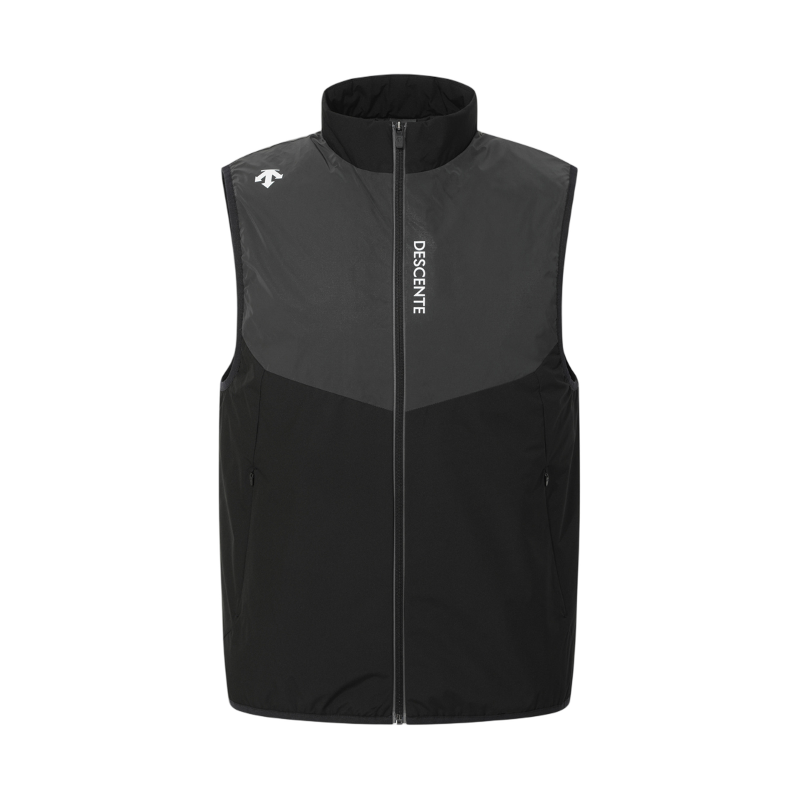 데상트 러닝 리플렉티브 신슐레이트 패딩 베스트 블랙(Descente Running Reflective Thinsulate Padded Vest Black)