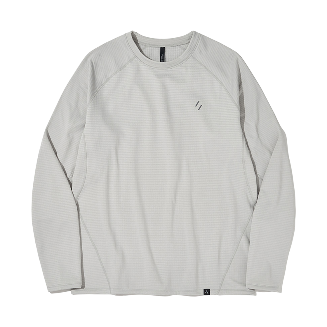 WBFWTL001WH WELTER EXPERIMENT Thermosquare Fleece Long Sleeve T-shirt White