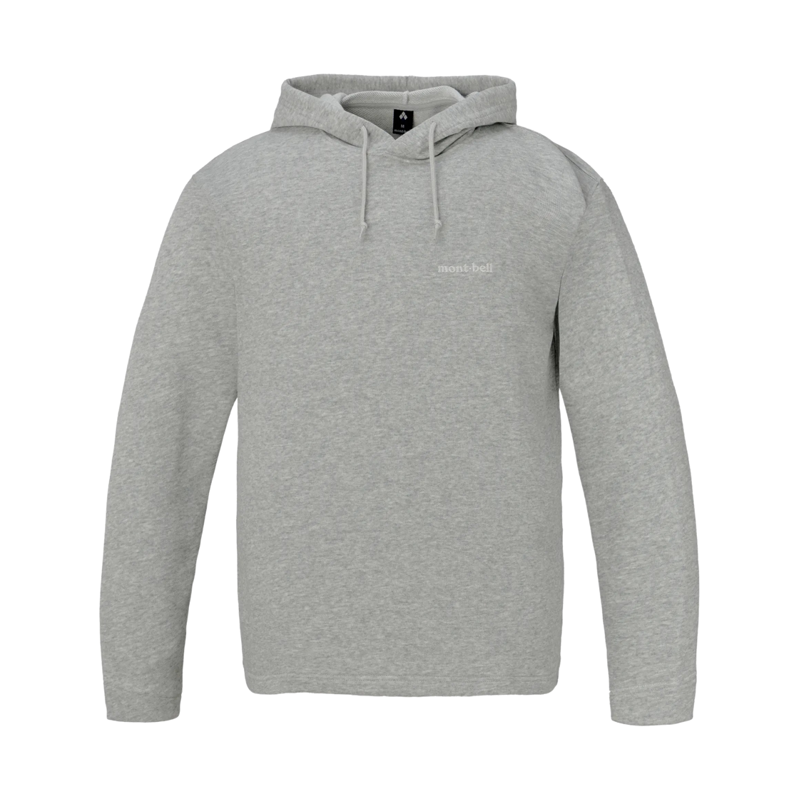 2104902 Montbell Cotton Lite Hooded Sweatshirt Light Gray