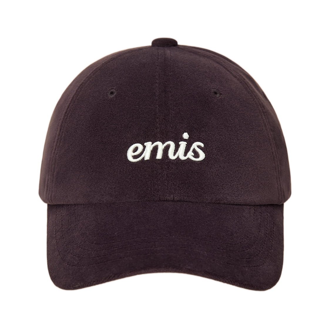 - Emis Small Logo Velvet Ball Cap Purple