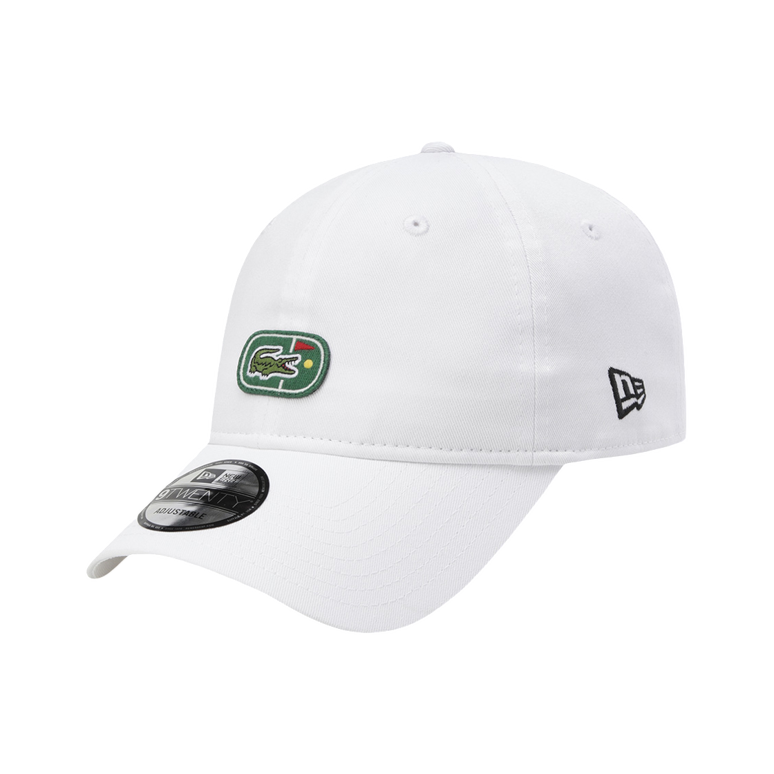 60891229 New Era x Lacoste Flag Unstructured Ball Cap White