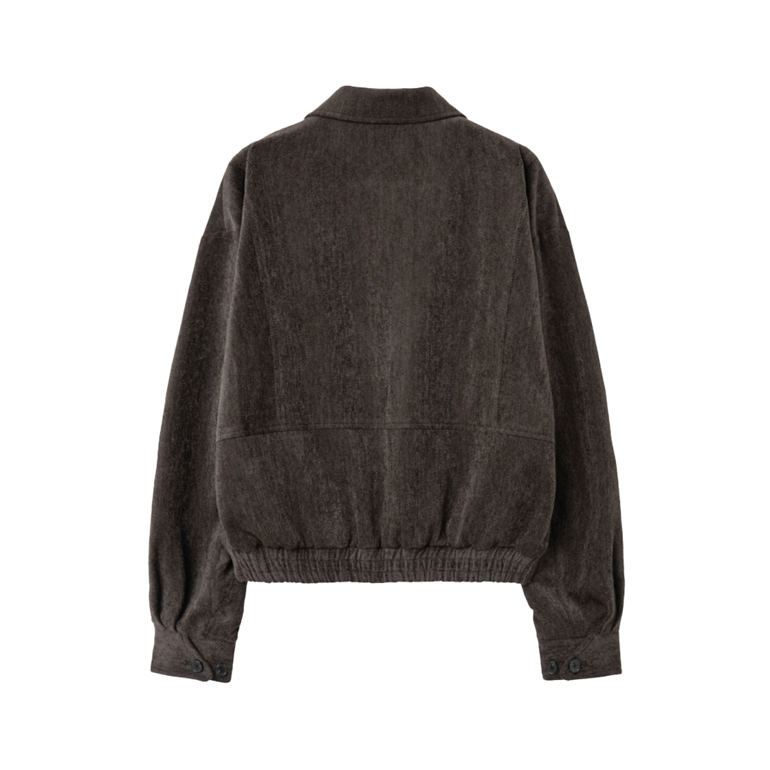 인사일런스우먼 헤링본 벨벳 블루종 브라운(INSILENCE WOMEN Herringbone Velvet Blouson BROWN) - 2