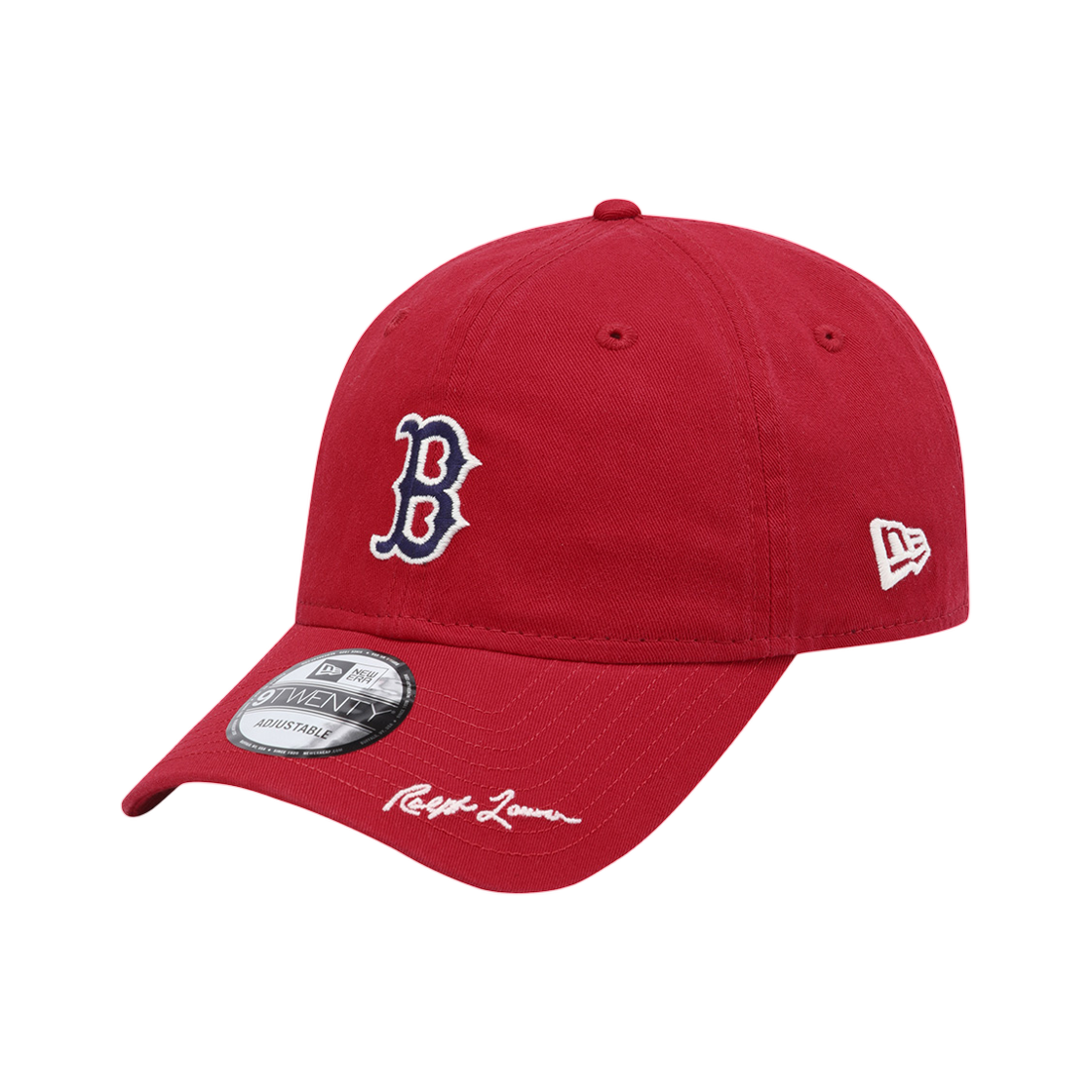 60869380 New Era x Ralph Lauren MLB Cooperstown Boston Red Sox Unstructured Ball Cap Open Red