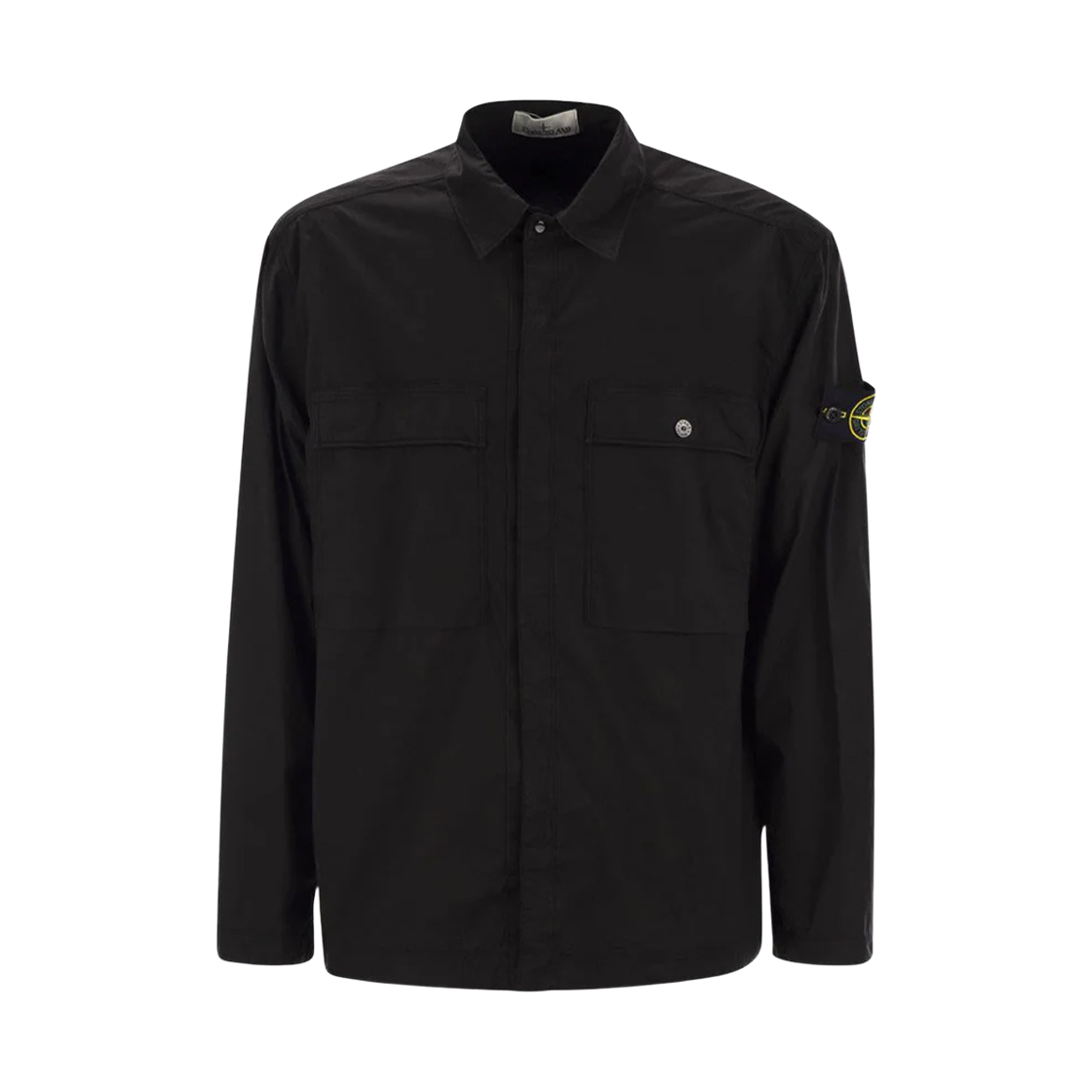 K1S15 1200015 S0003 V0029 [20% 쿠폰] Stone Island Patch Two Pocket Shirt Jacket Black - 25SS