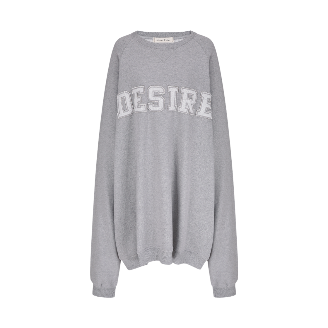 MF26TS077 [KREAM 단독] Langer Desire Raglan AppliqueSweatshirt Gray