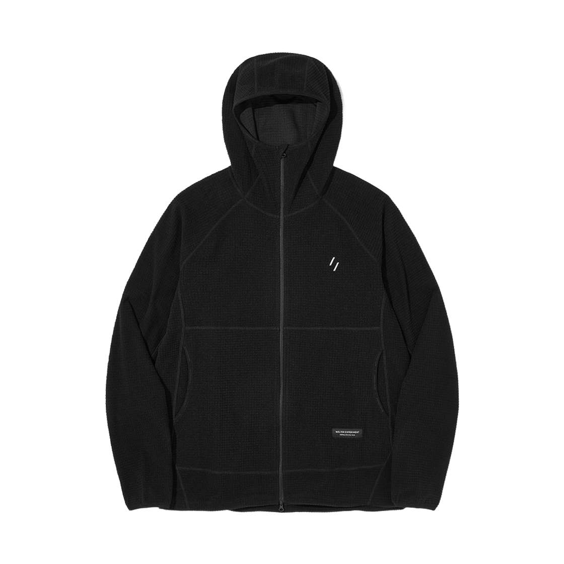 WBFWTZ001BK WELTER EXPERIMENT Thermosquare Fleece Zip Hoodie Black