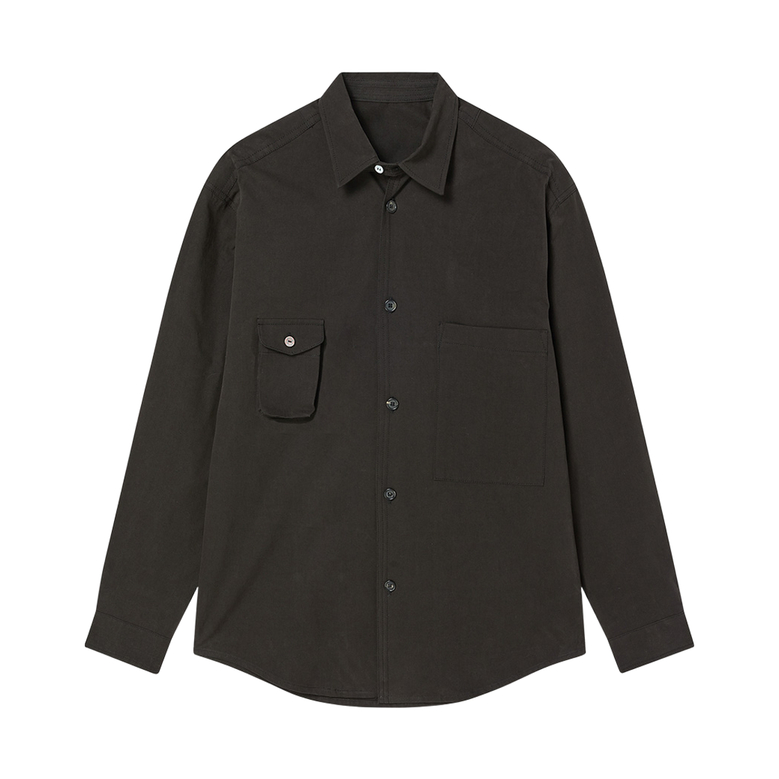 NV26FALS08BK N ARCHIVE Garment-Dyed Military Overshirt Black