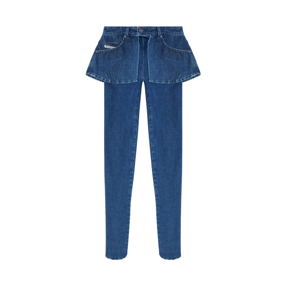 (W) 디젤 스키니 진 레귤러 웨이스트 D-스피카 다크 블루((W) Diesel Skinny Jeans Regular Waist D-Spika Dark Blue)