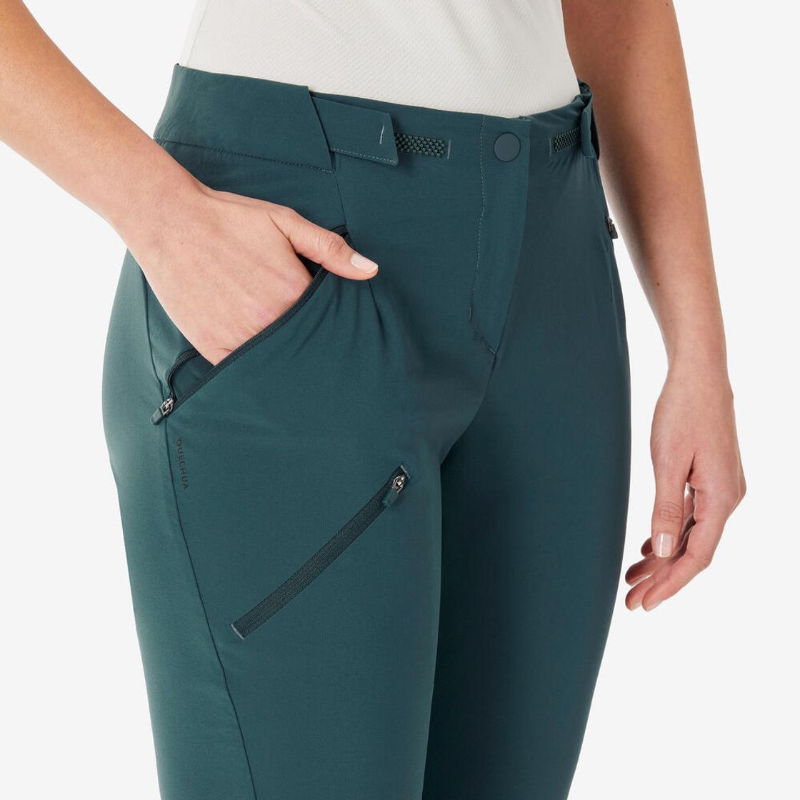 데카트론 여성 등산 바지 스트레치 MH500 어비스 그린(Decathlon Women's Stretch Hiking Pants MH500 Abyss Green) - 5