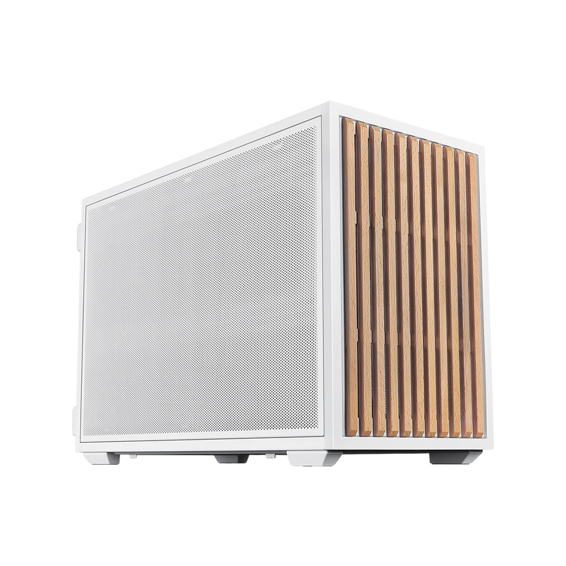 리안리 B4-mATX 우드 화이트(LIAN LI B4-mATX Wood White)