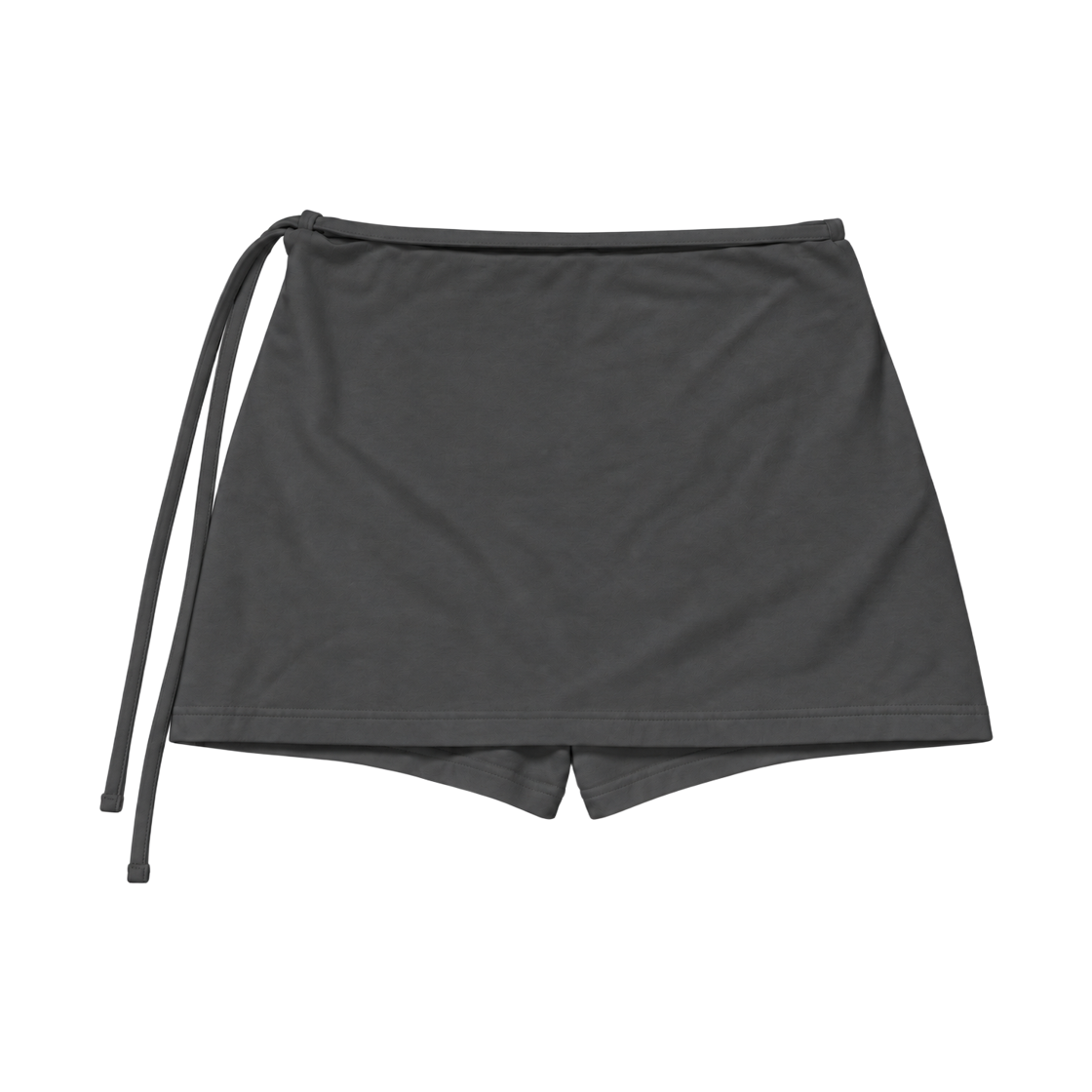 던다운 더블버튼 스트랩 스커트팬츠 - 차콜(DAWNDOWN Double-Button Strap Pantskirt Charcoal) - 2