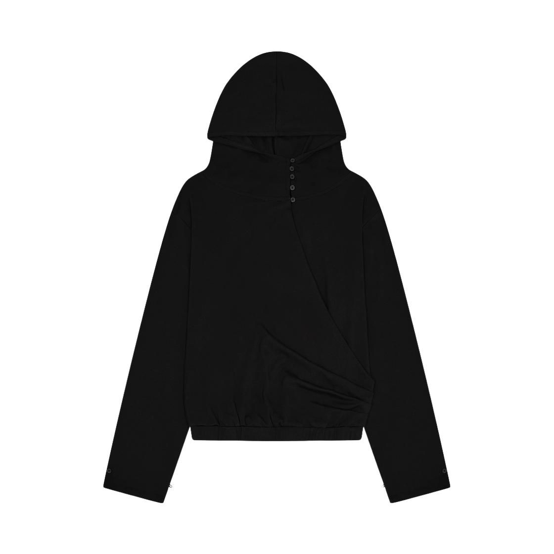 베리시 이즈핏 커버업 후디 블랙(Verish EASE FIT Cover-Up Hoodie Black)