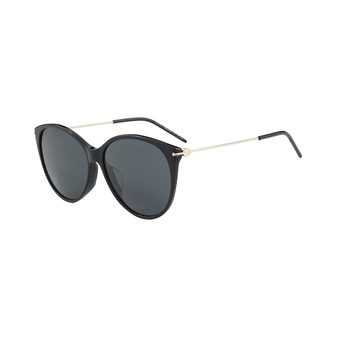 GG1268SA-001 (W) Gucci Cat Eye Frame Acetate Sunglasses Black Grey