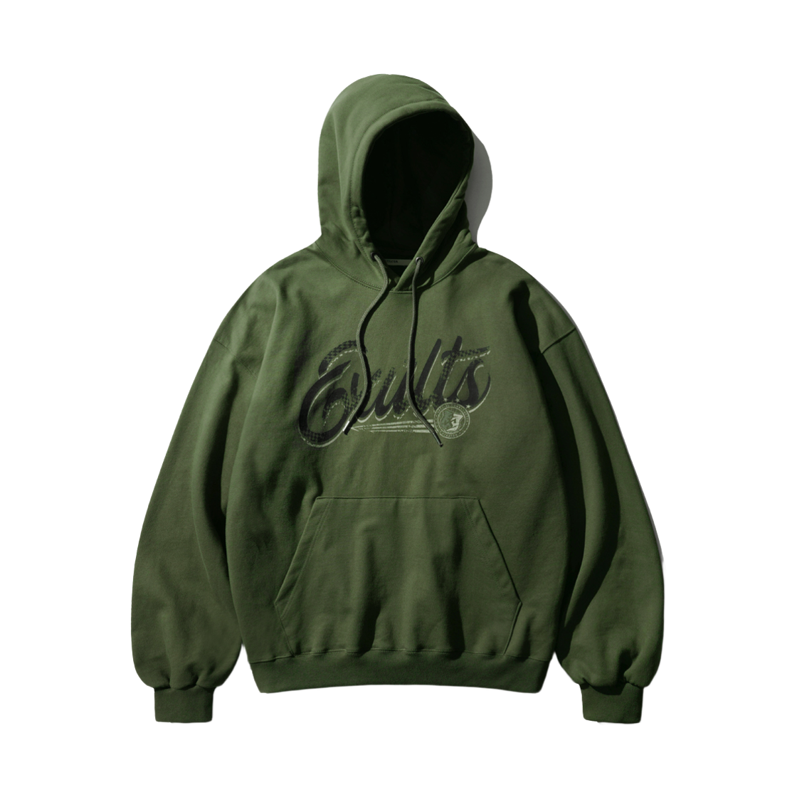 KMHD6750_Khaki_291 EZKATON Exults Heavy Cotton Hoodie Khaki KMHD6750
