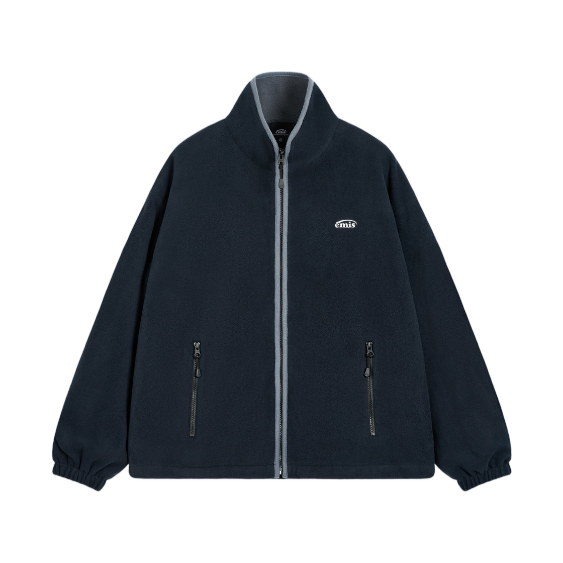 이미스 뉴 로고 플리스 자켓 네이비(Emis New Logo Fleece Jacket Navy)
