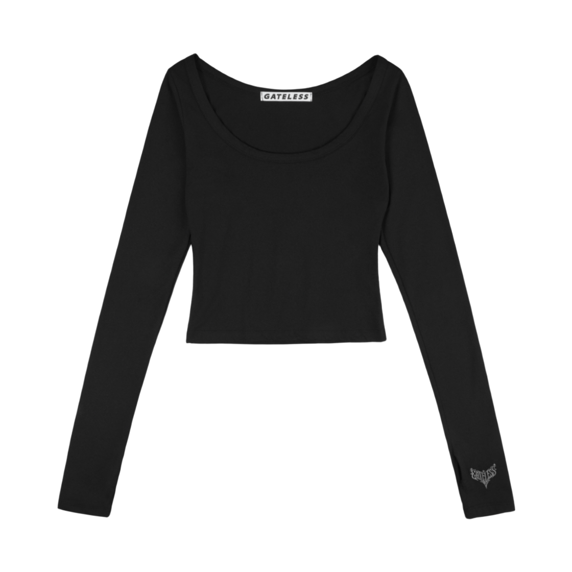 P0000FQR Gateless Berry U-neck-Black