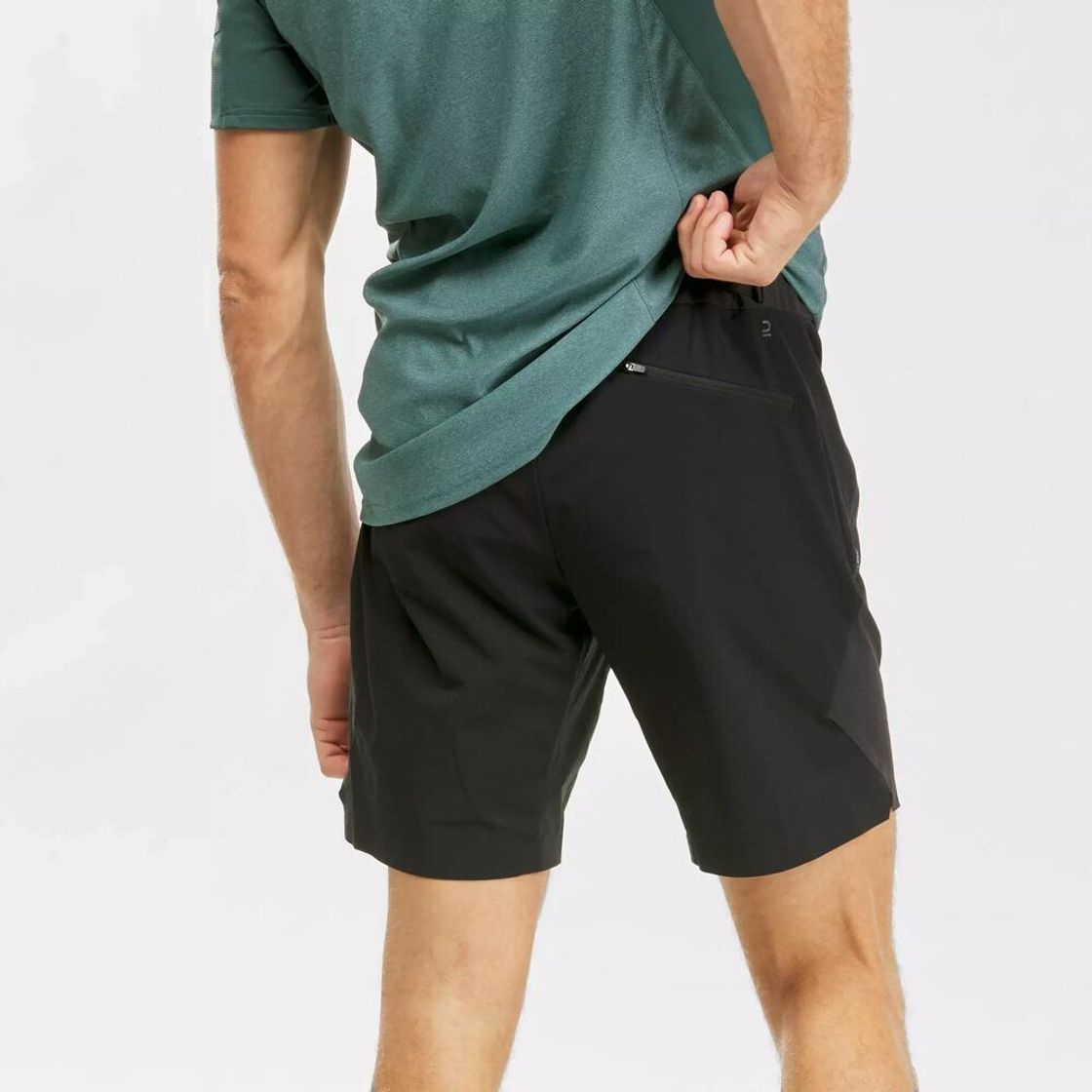 데카트론 남성 4부 경량 등산 반바지 스트레치 MH500 스모크 블랙(Decathlon Men's Lightweight Stretch Hiking Shorts MH500 Smoke Black) - 3