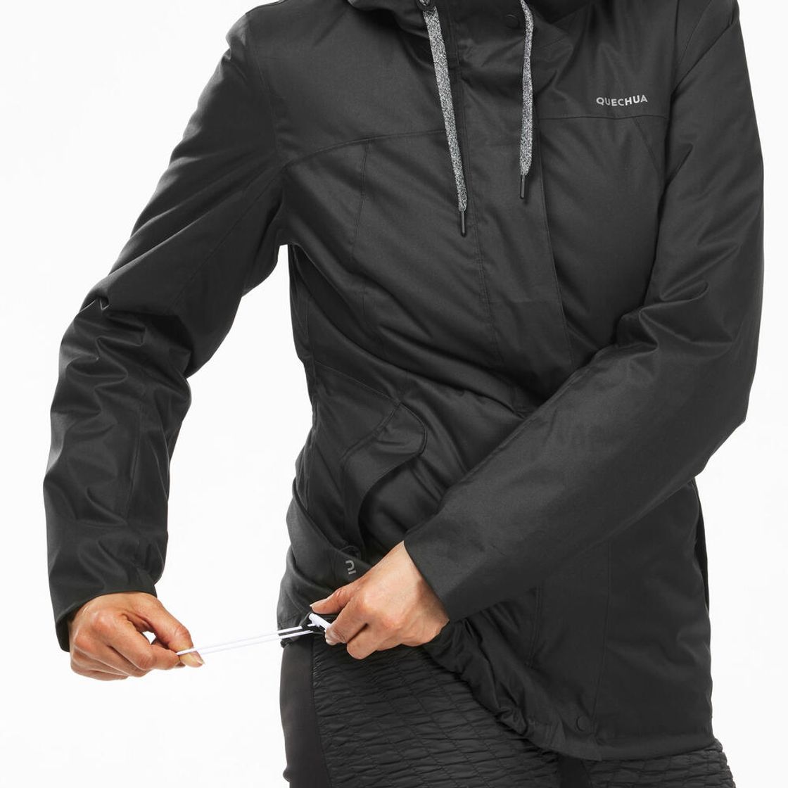 데카트론 여성 등산 방수 재킷 NH500 엑스웜 스모크 블랙(Decathlon Women's Waterproof Hiking Jacket NH500 X-Warm Smoke Black) - 9