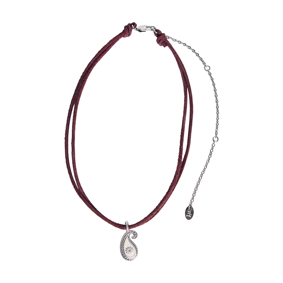 26FWSNLETHIVFF Nff Ethos Leather Necklace Ivory