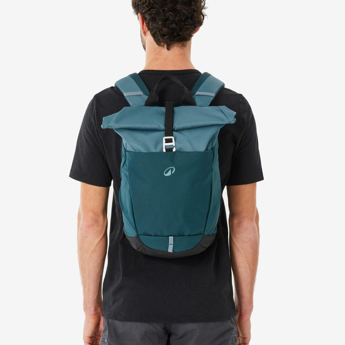 데카트론 등산 롤탑 백팩 16L+4L 이스케이프 NH500 어비스 그린(Decathlon Hiking Roll-Top Backpack 16L+4L Escape NH500 Abyss Green) - 10