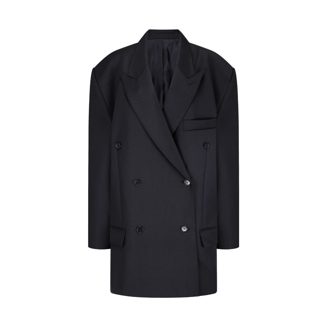 MF26JK010 Langer Wool Structure Jacket Black