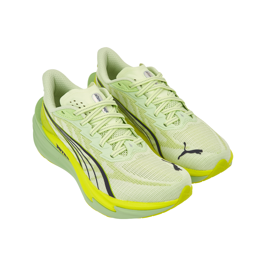 푸마 디비에이트 나이트로 4 와이드 애플 스프리츠 럭스 라임(Puma Deviate Nitro 4 Wide Apple Spritz Lux Lime) - 4